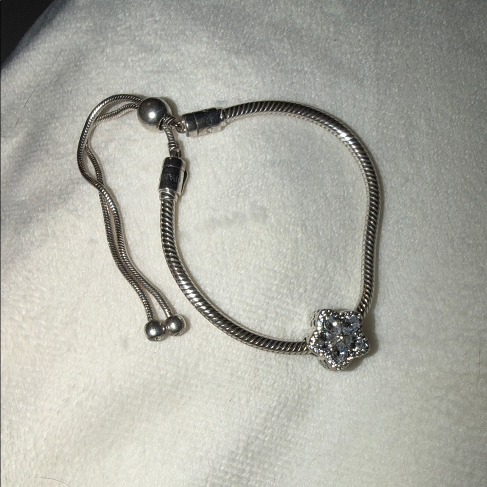 Pandora Silver Bracelet with FREE charm!